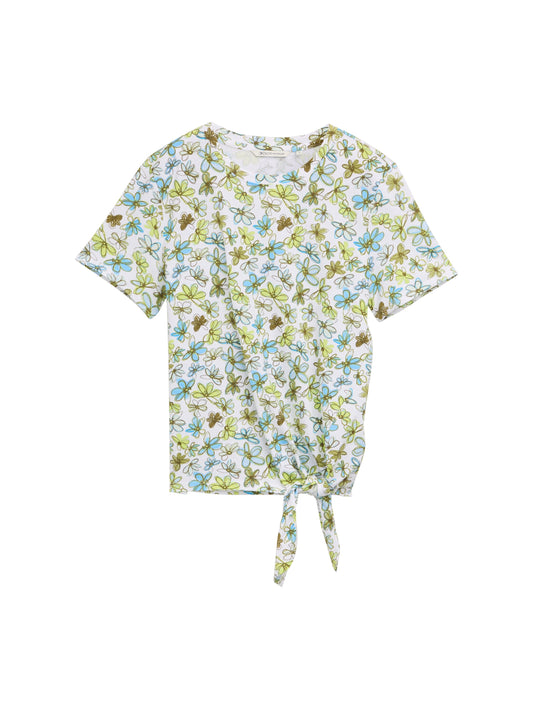 T-Shirt mit Knoten-Detail