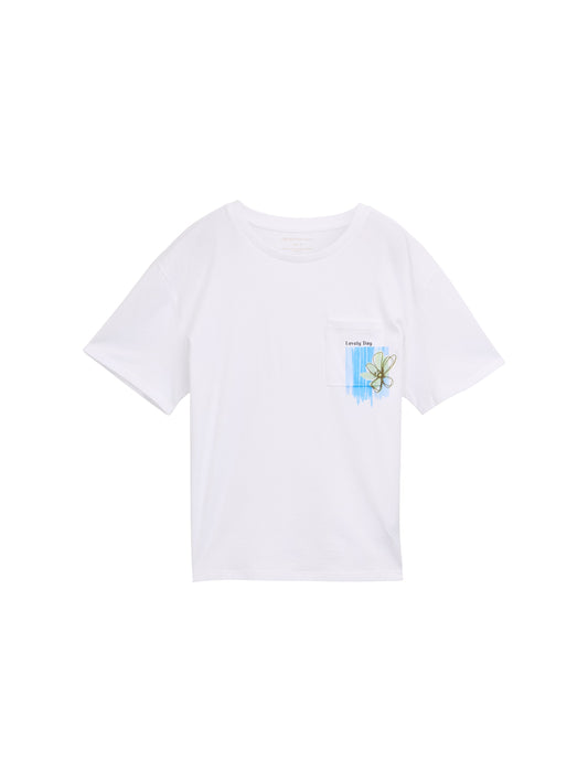 T-Shirt mit Brusttasche
