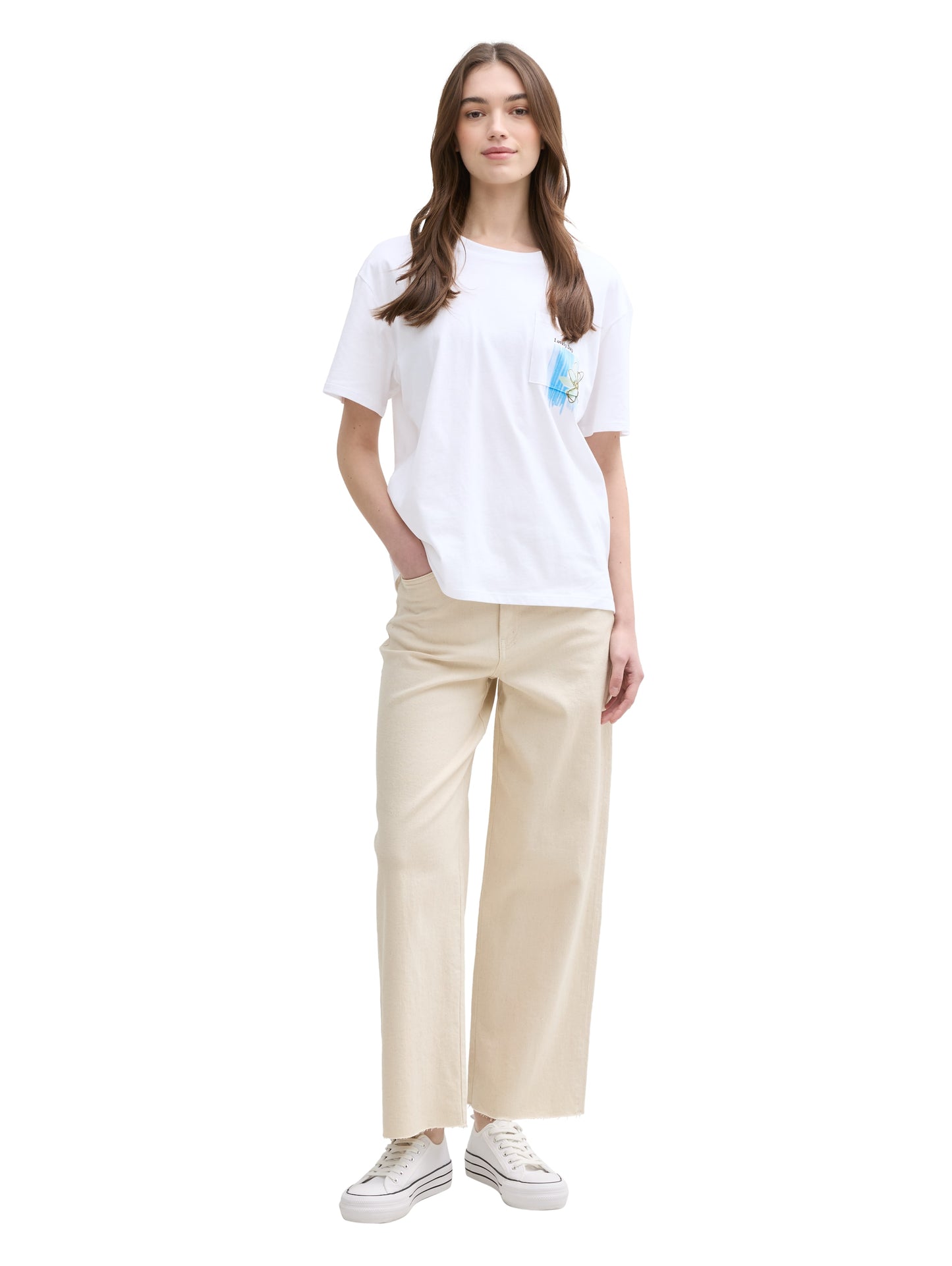 T-Shirt mit Brusttasche