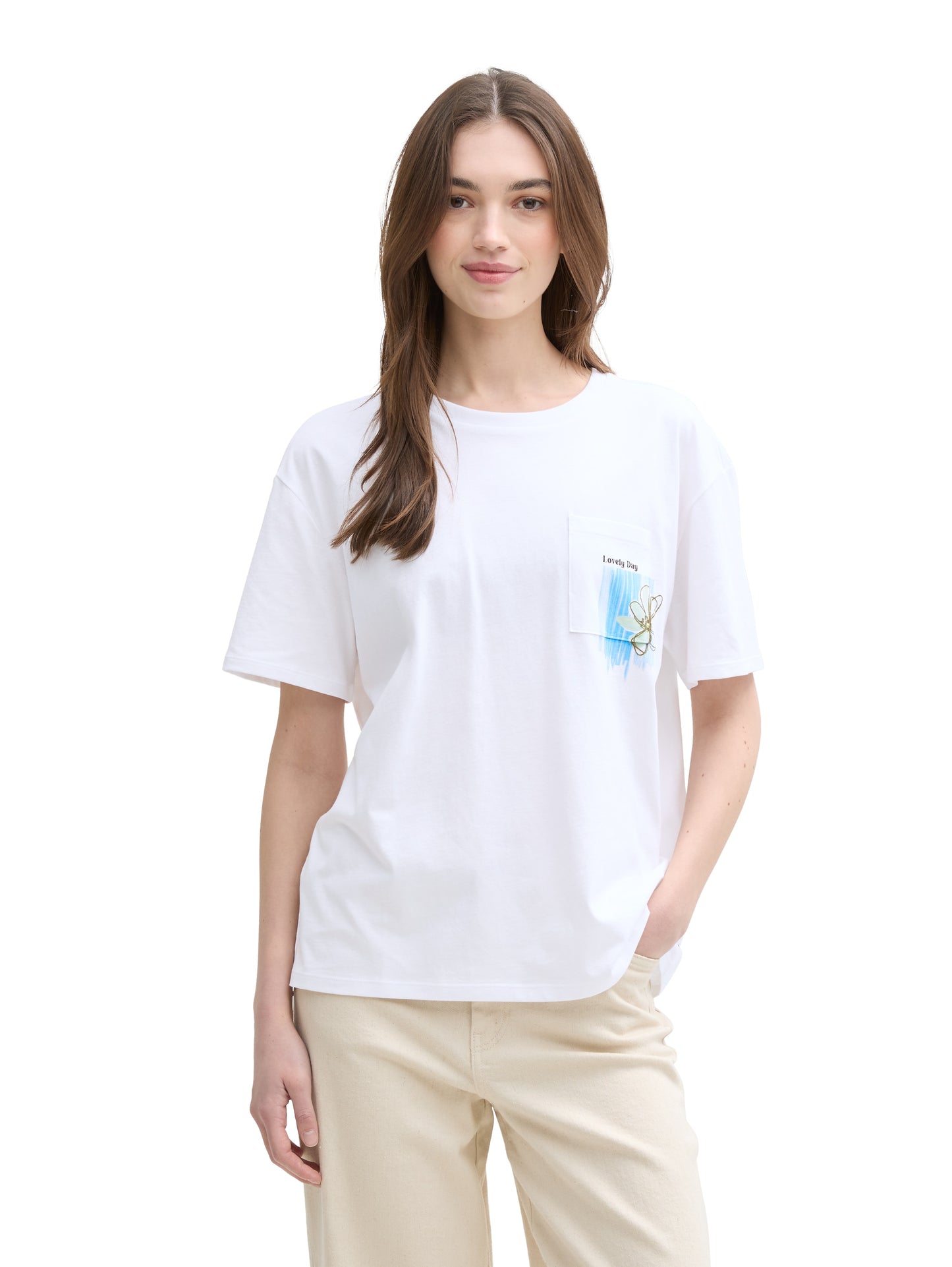 T-Shirt mit Brusttasche