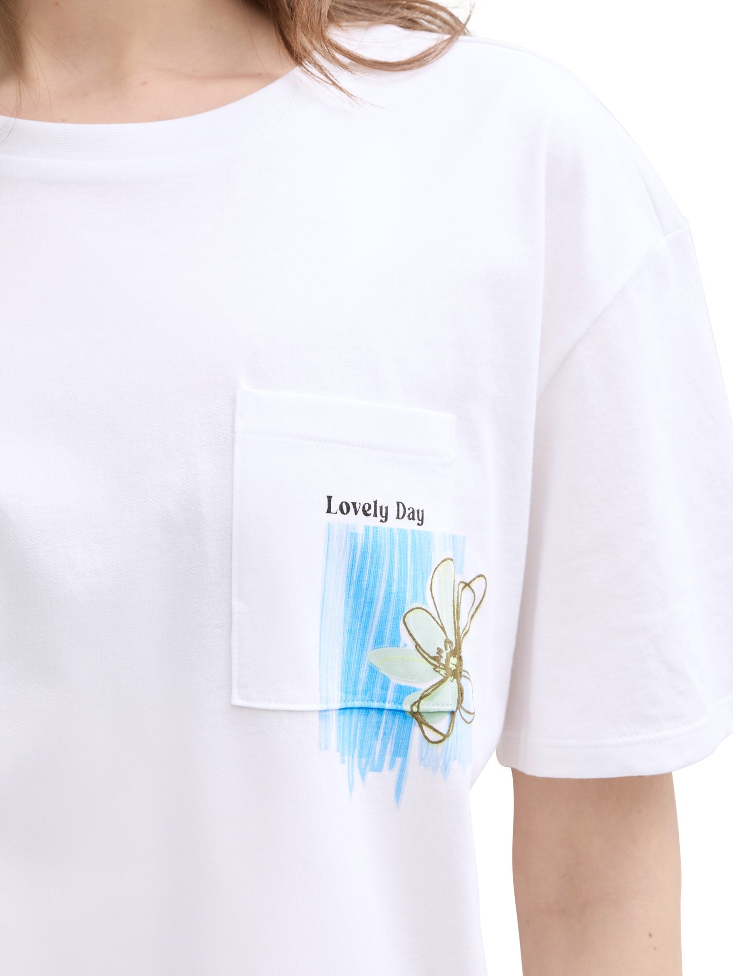 T-Shirt mit Brusttasche
