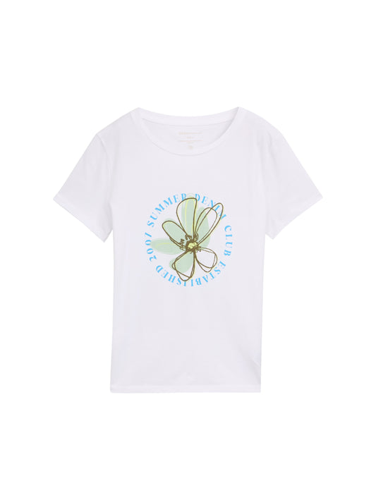 T-Shirt mit Blumen-Print