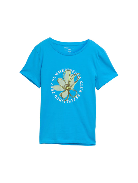 T-Shirt mit Blumen-Print