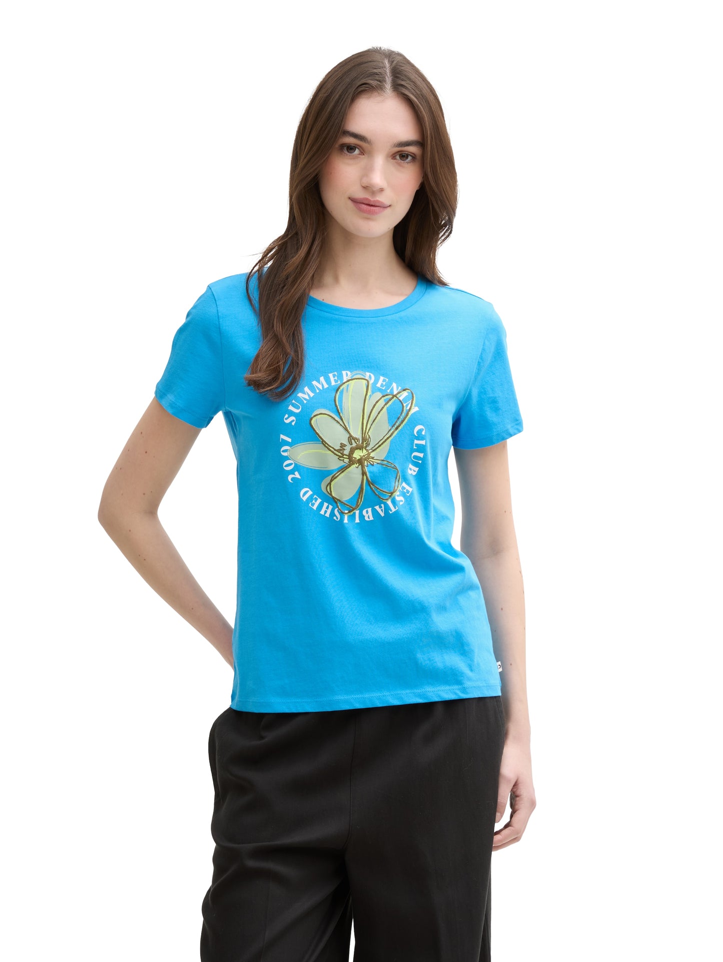 T-Shirt mit Blumen-Print