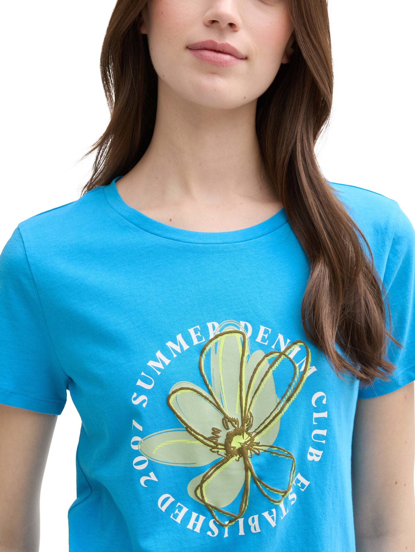 T-Shirt mit Blumen-Print