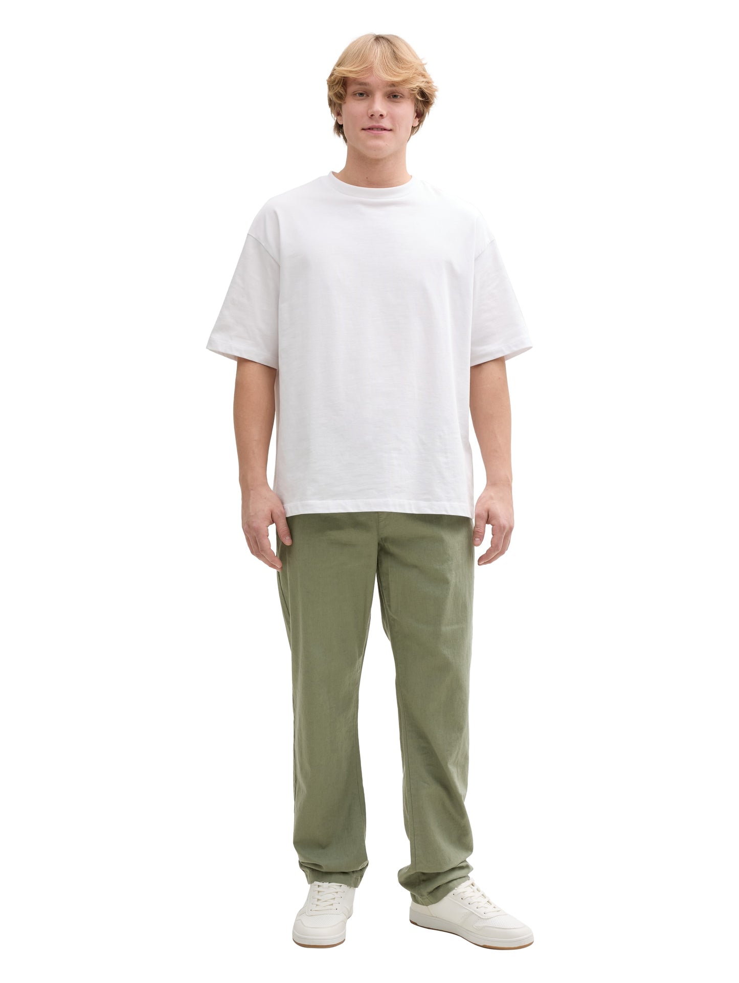 Loose Fit Hose mit Leinenanteil