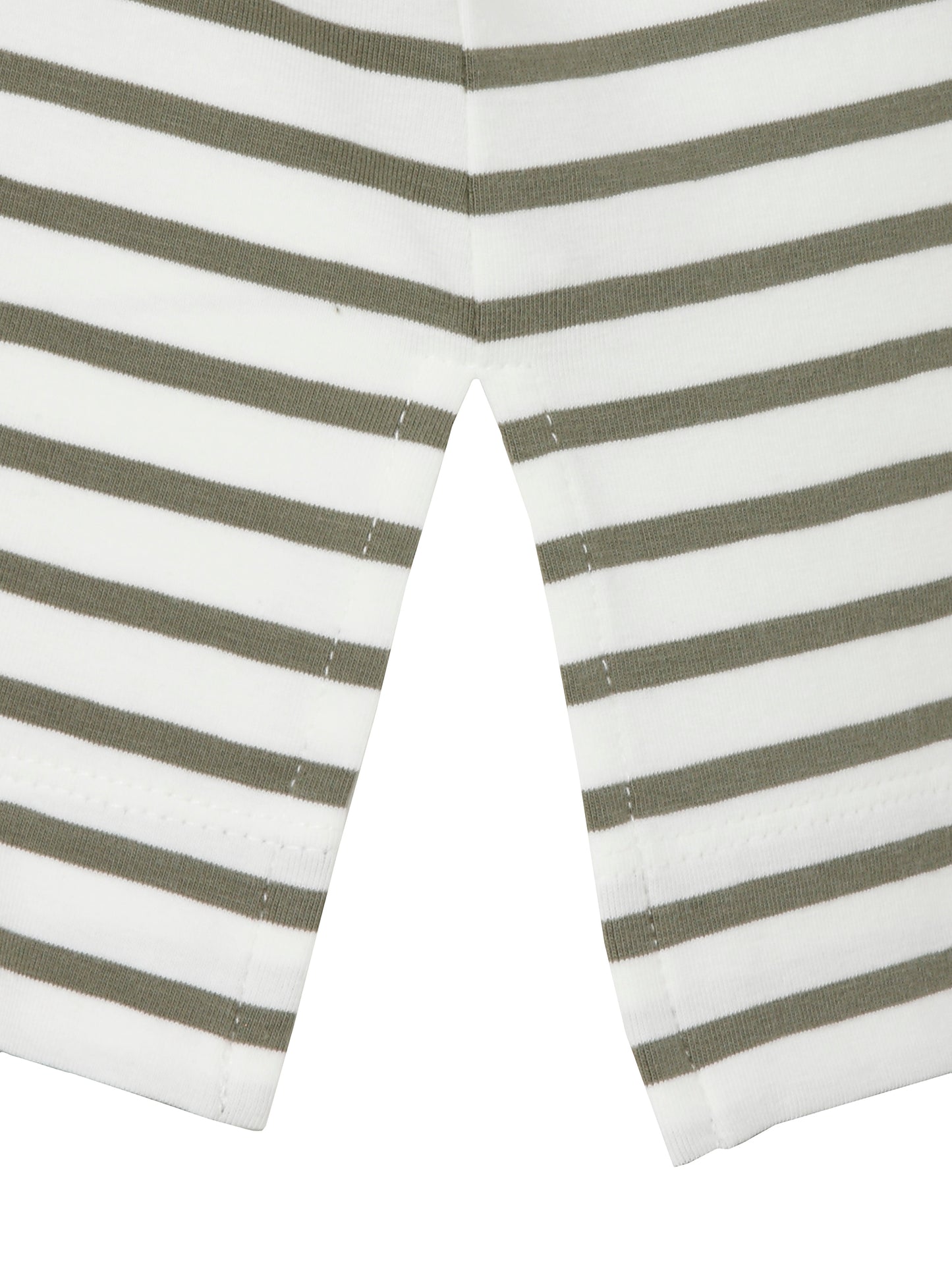 T-Shirt V-Ausschnitt 1/2 Arm Ringel