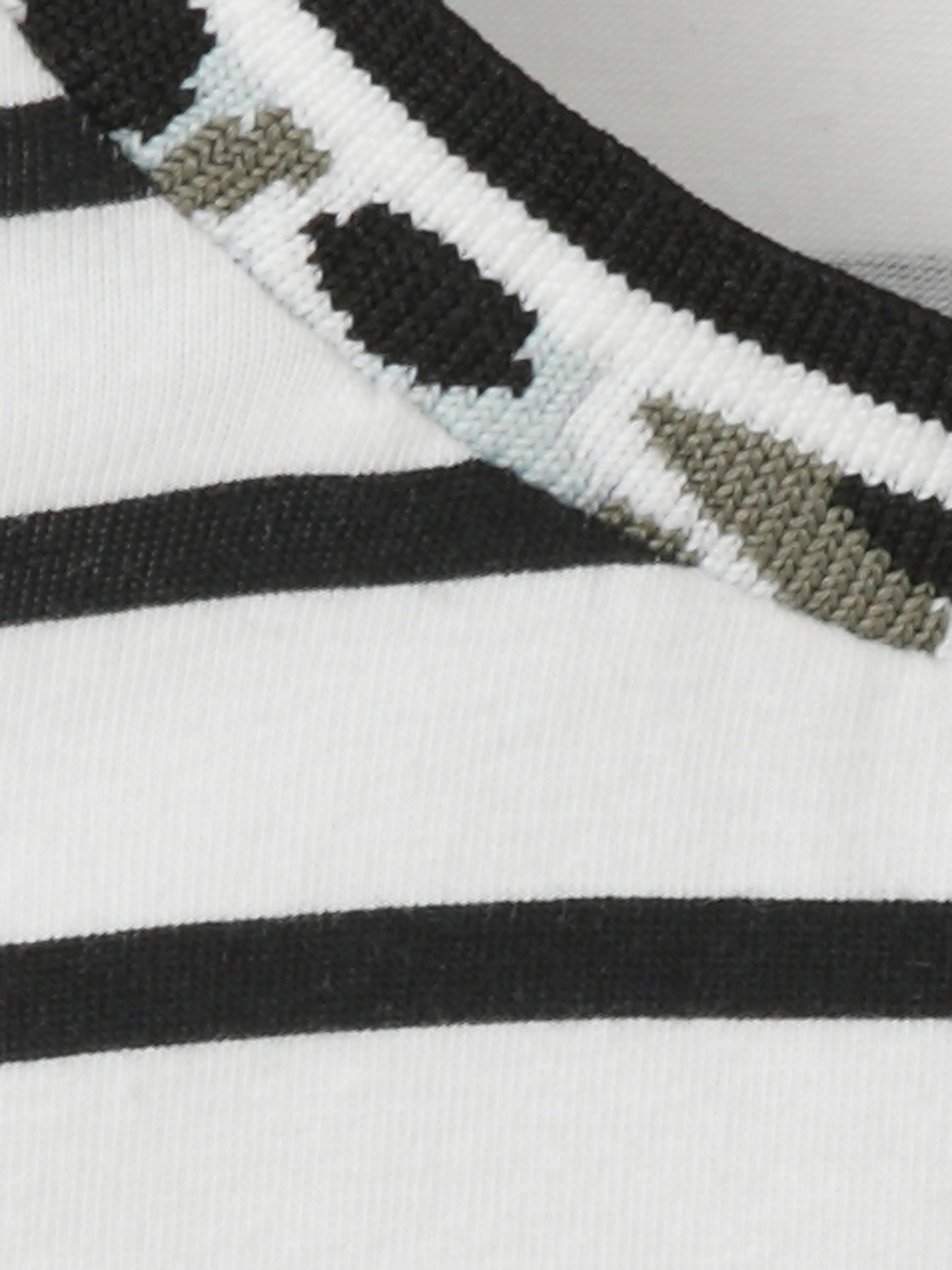T-Shirt Rundhals ohne Arm Ringel