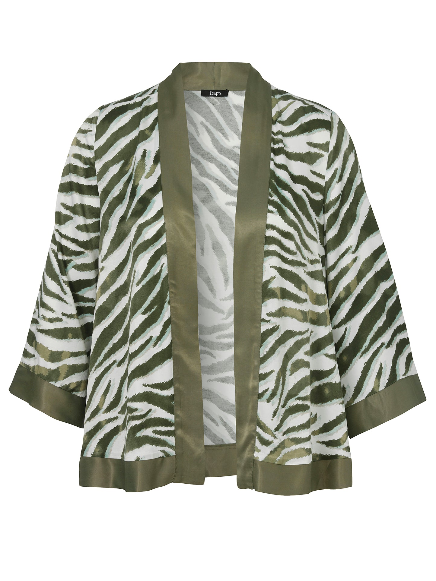 Jacke Offen 3/4 Arm Druck