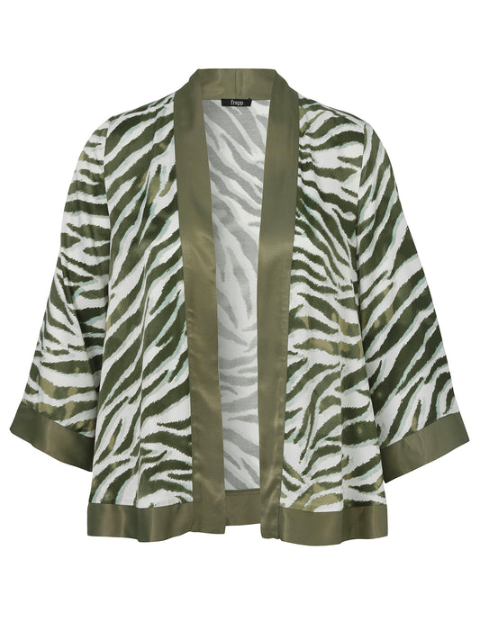 Jacke Offen 3/4 Arm Druck