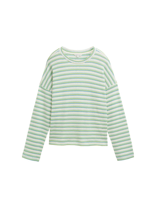 Sweatshirt mit Streifenmuster