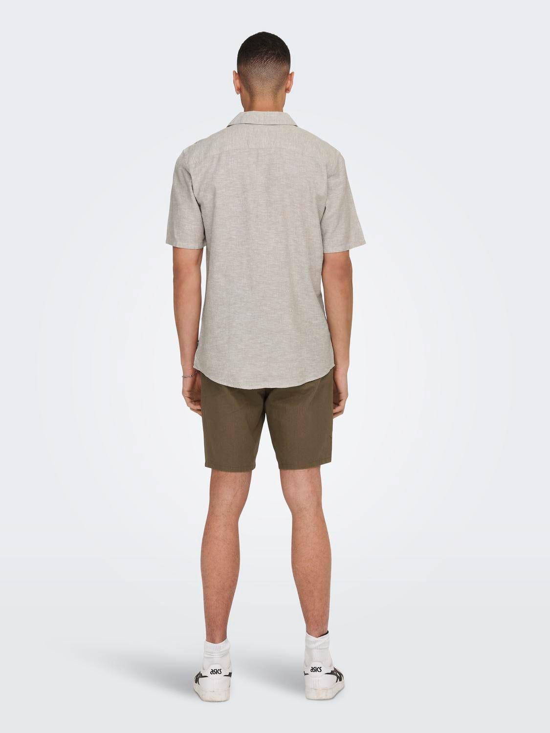 ONSCAIDEN LIFE SS SOLID RESORT LINENNOOS