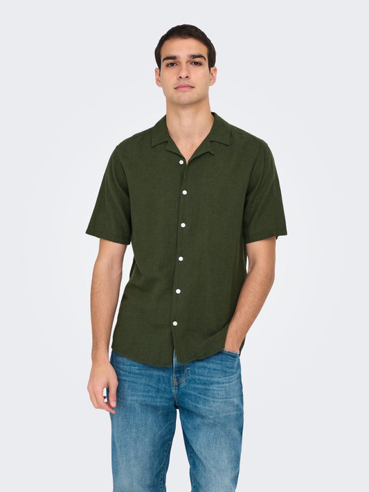 ONSCAIDEN LIFE SS SOLID RESORT LINENNOOS