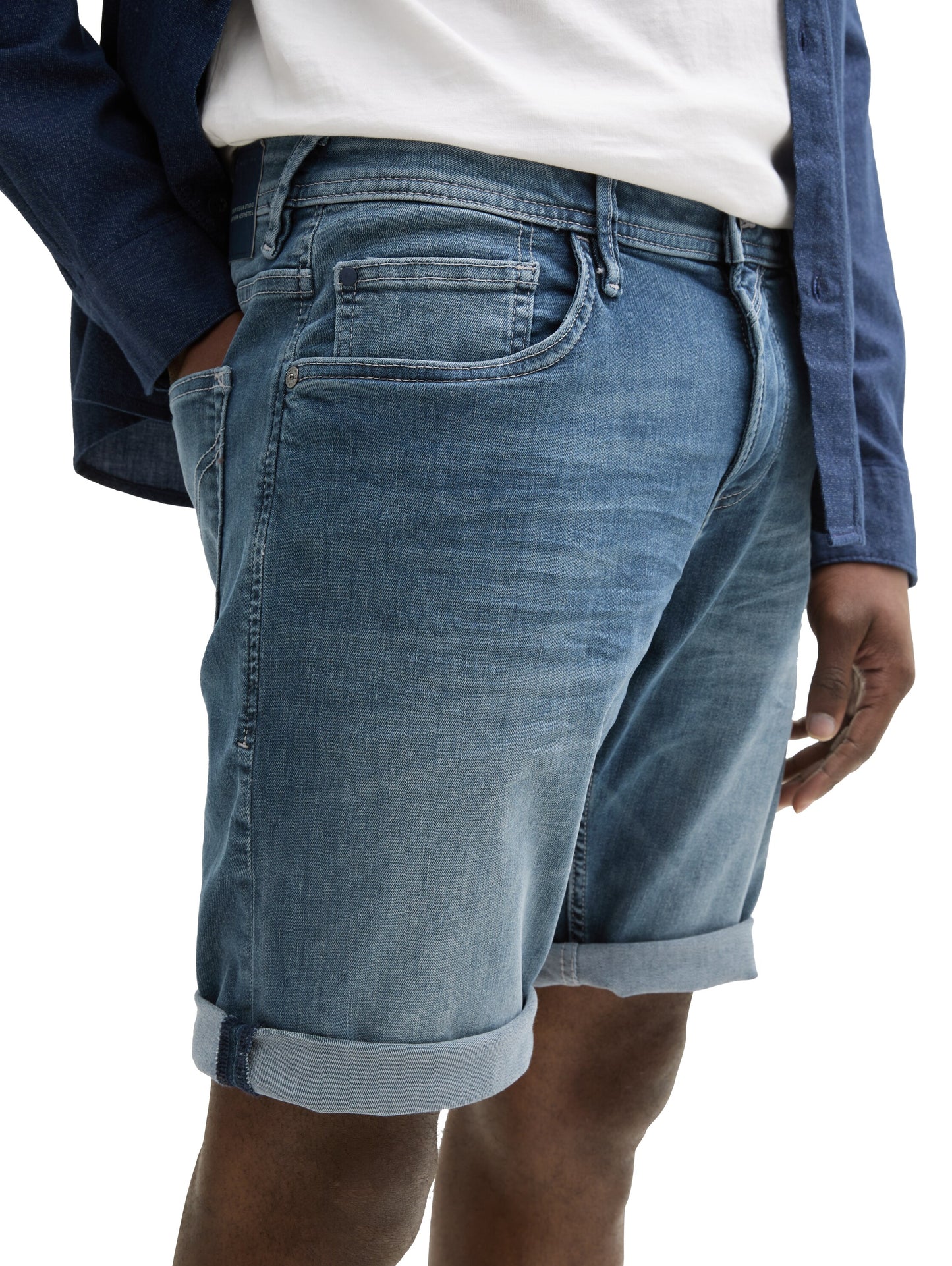 TTPIERS Slim Jeans Shorts mit Stretch