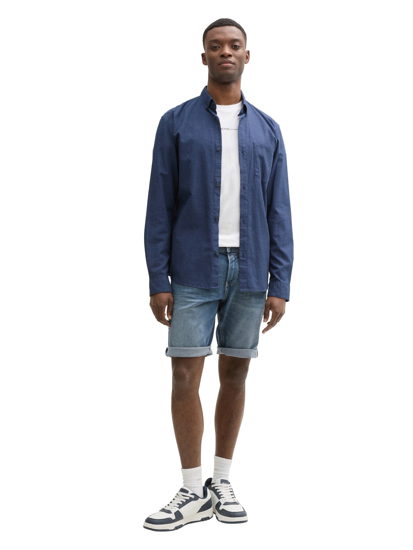 TTPIERS Slim Jeans Shorts mit Stretch