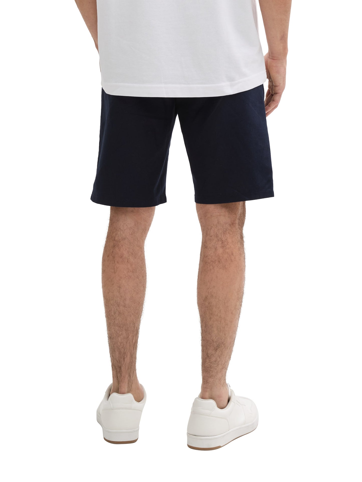 Slim Chino Shorts mit Leinenanteil