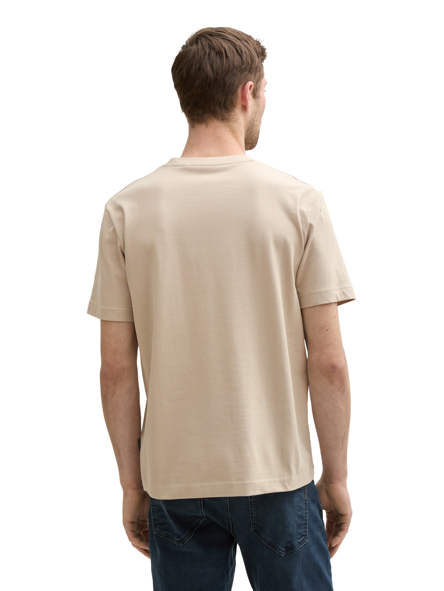 T-Shirt mit Piqué Struktur