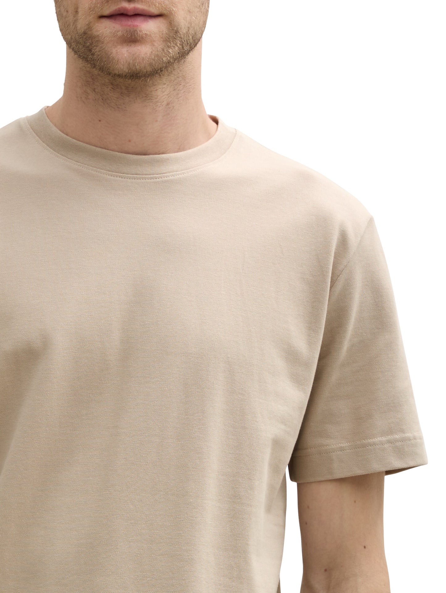 T-Shirt mit Piqué Struktur