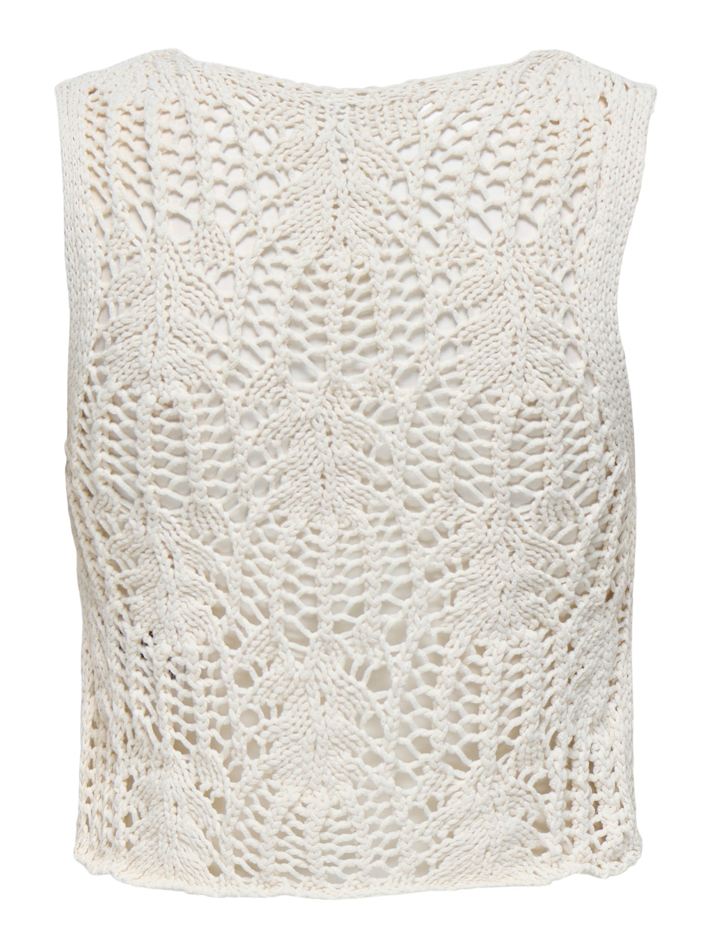 ONLLIZZY LIFE SL CROCHET TIE VEST KNT