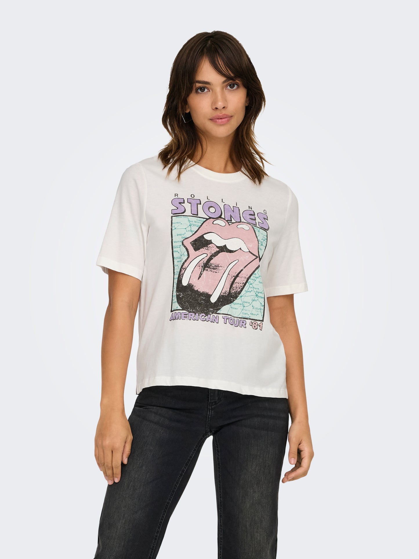 ONLROLLING STONES LIFE S/S TOP BOX JRS