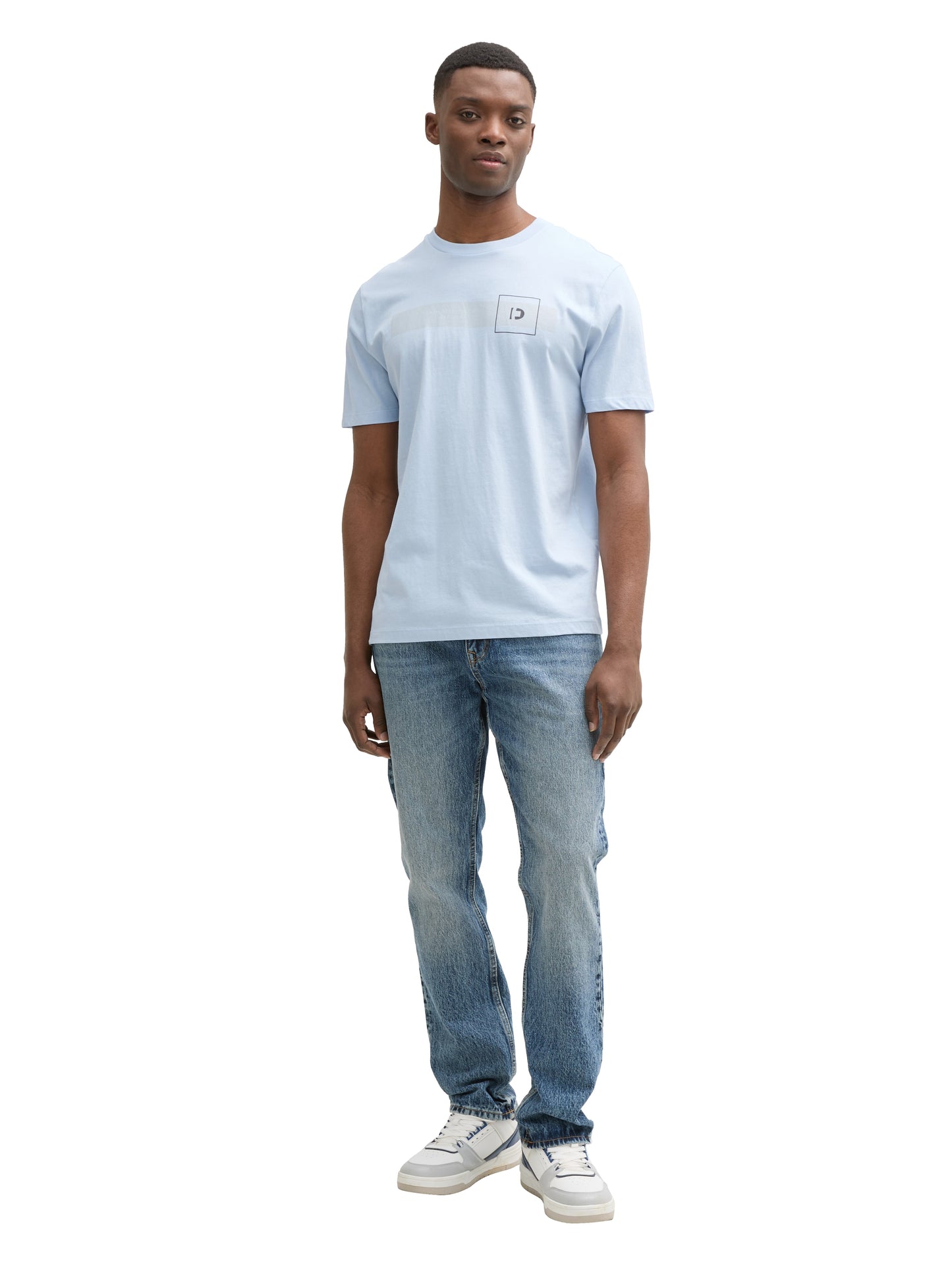 Basic T-Shirt mit Logo-Print