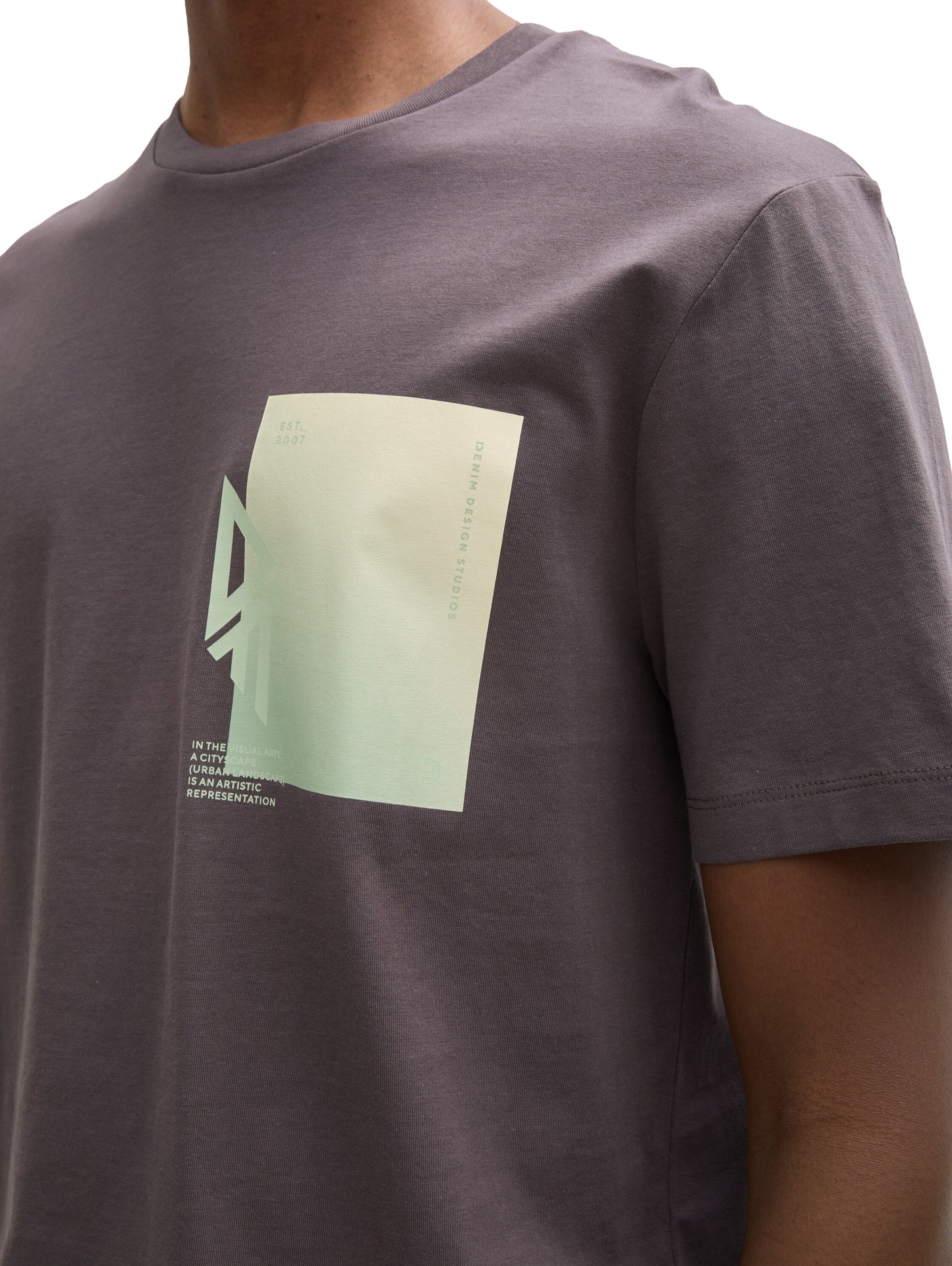 T-Shirt mit Print aus Baumwolle