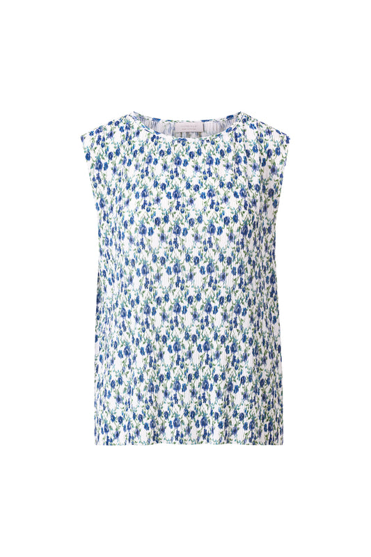 Printed Crinkle Top