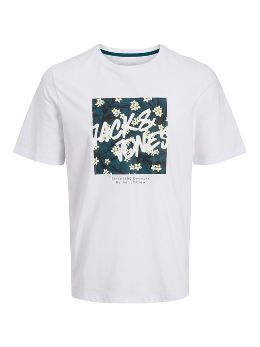 JJHAWAII SHAPE TEE SS CREW NECK LN