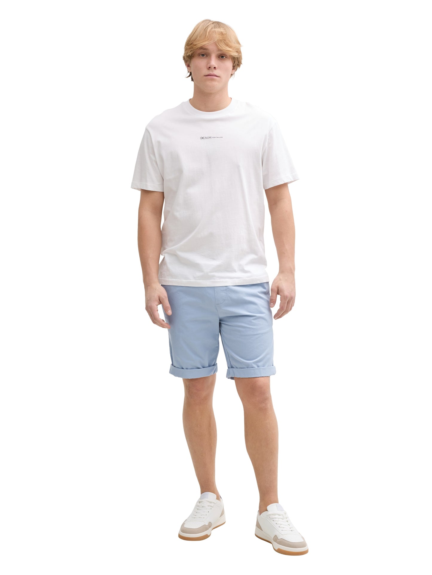 Regular Shorts mit Gummibund aus Baumwolle