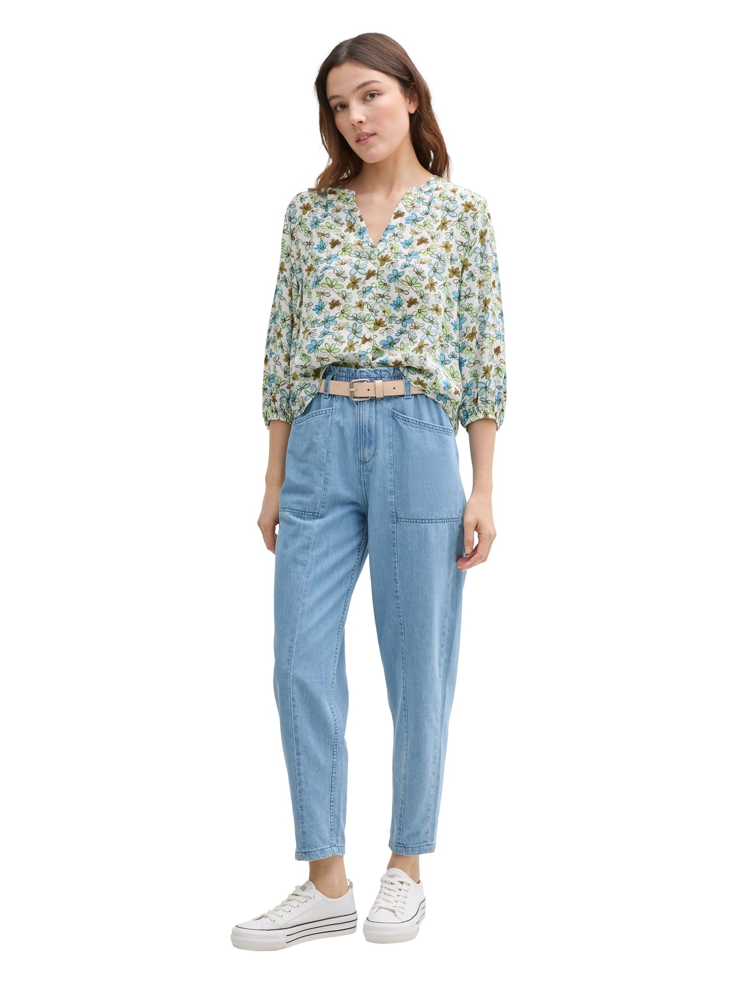 Loose Fit Bluse aus Viskose