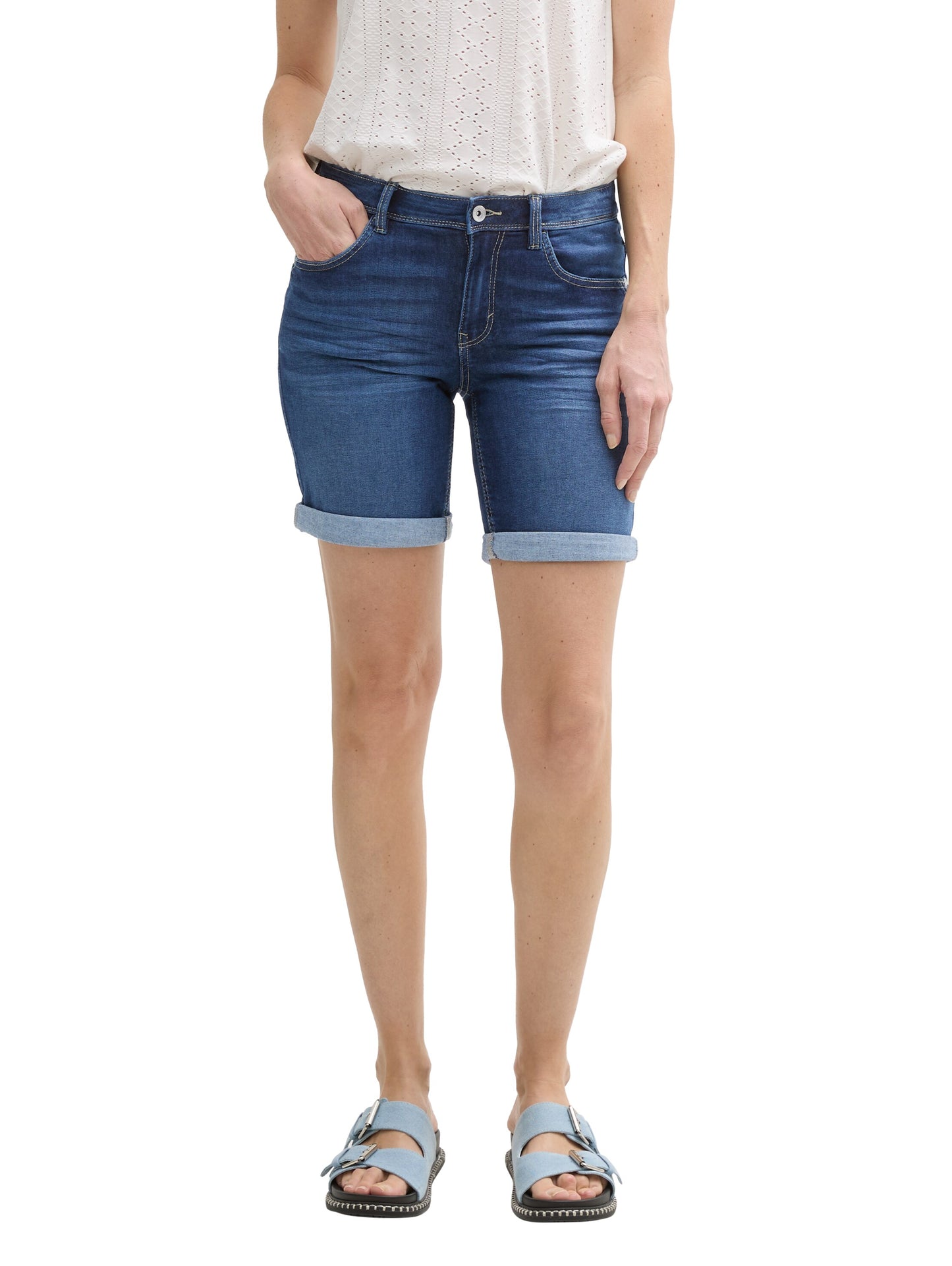 TTALEXA Slim Bermuda Jeans Shorts