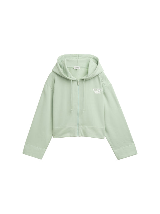 Oversize Hoodie Sweatjacke mit Print