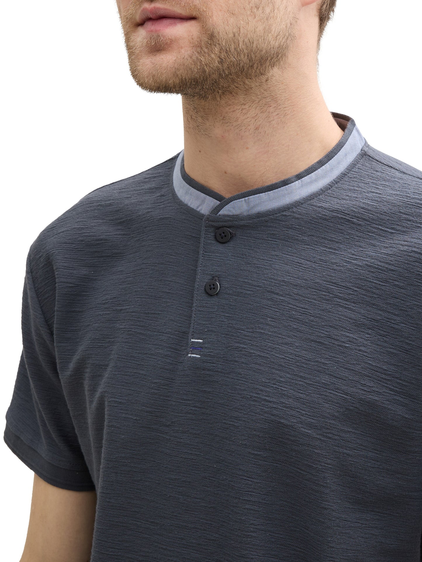 Poloshirt mit Stehkragen