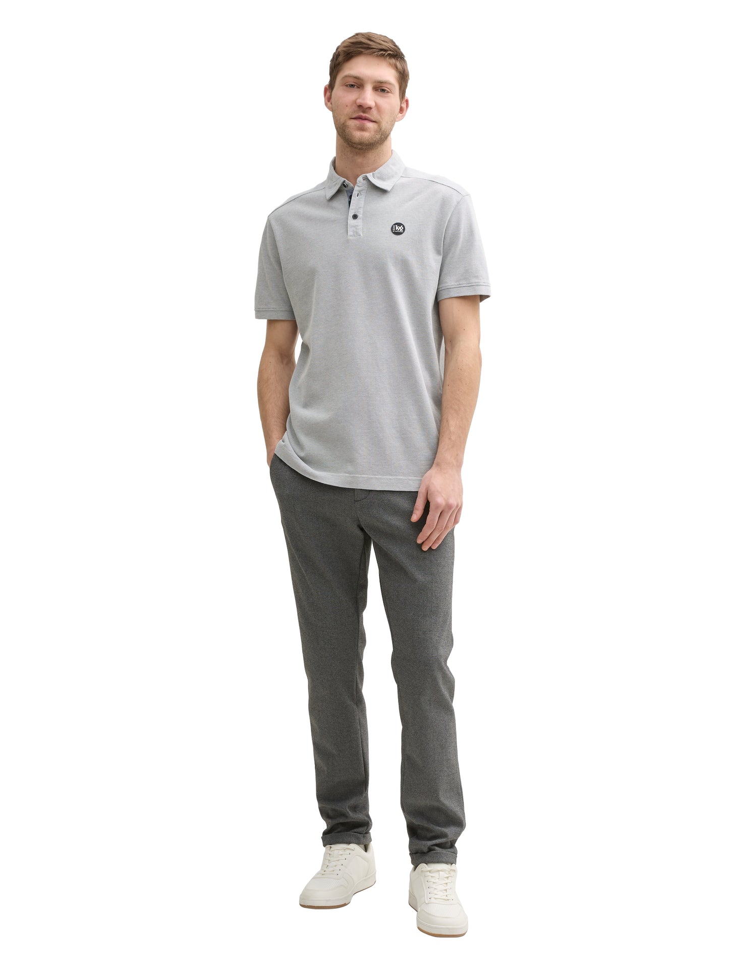 Poloshirt mit Struktur