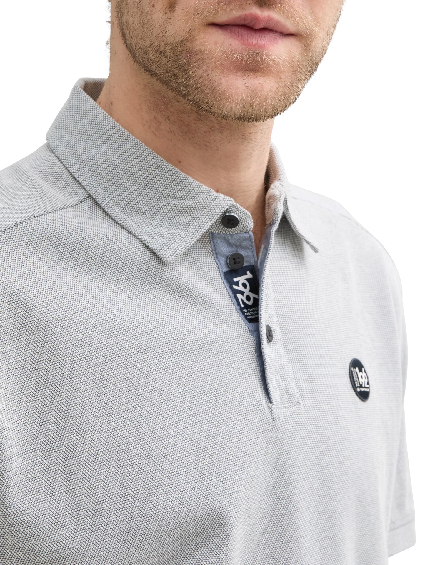 Poloshirt mit Struktur