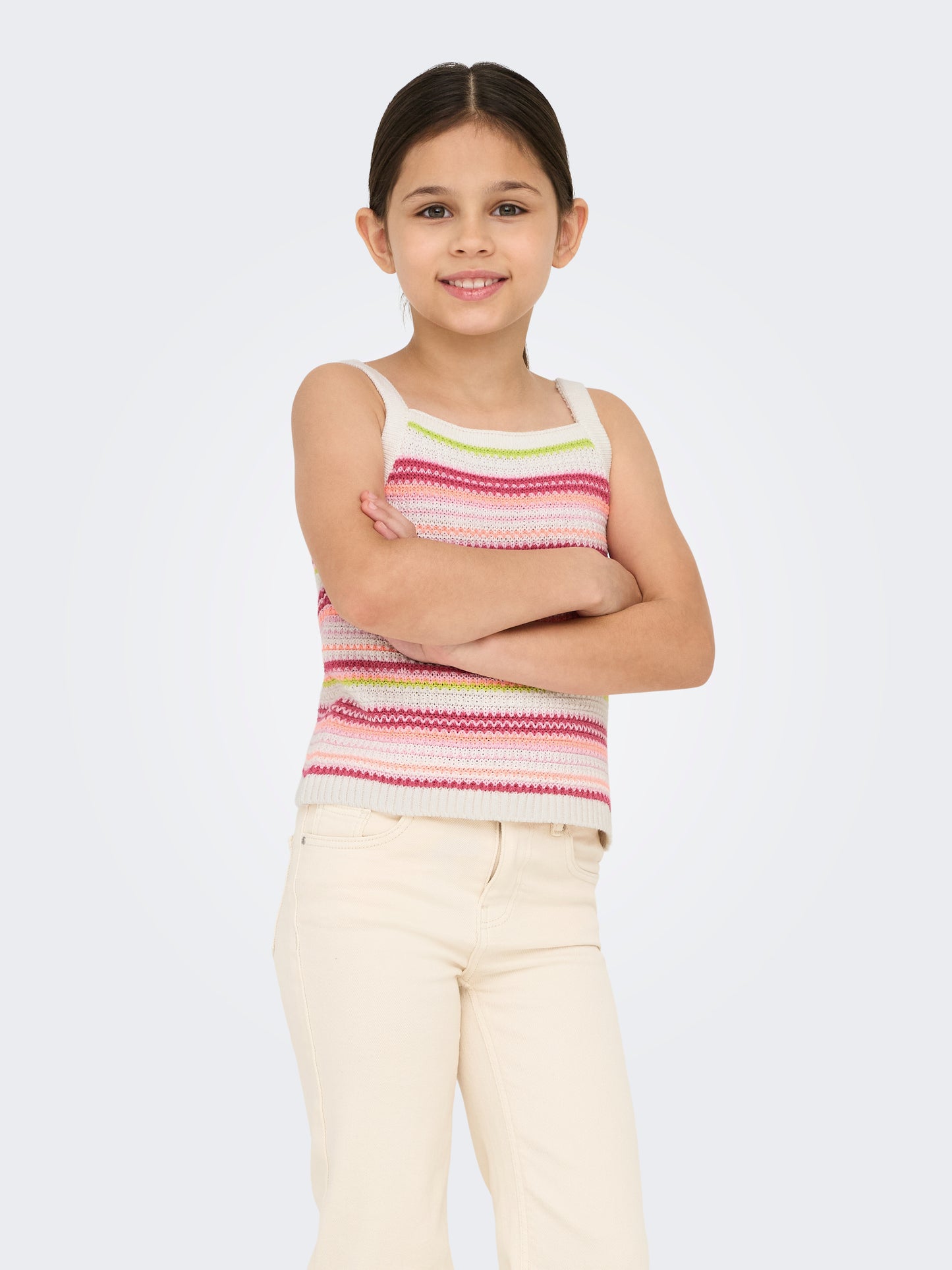 KOGBELLI LIFE SL STRIPE SHORT TOP KNT