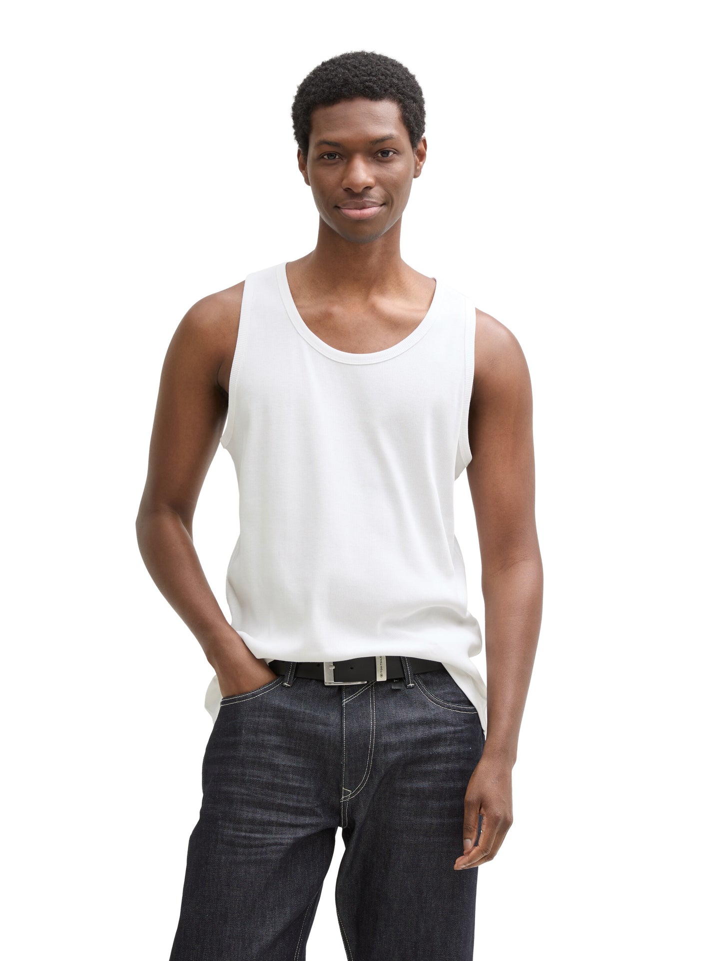 Ripp Tanktop aus Baumwolle