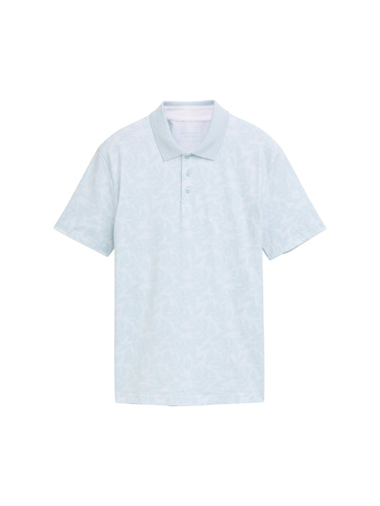Jersey Poloshirt mit Print