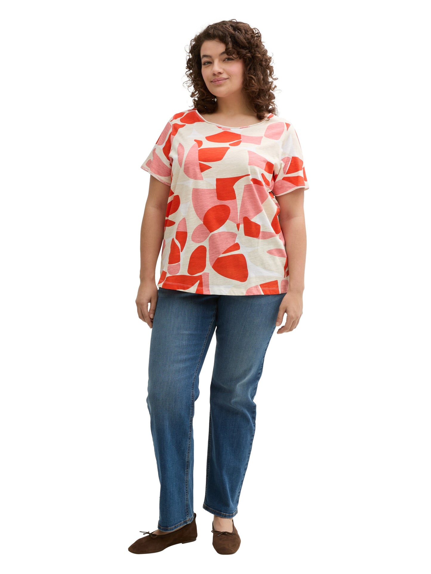 Plus Size - T-Shirt mit Rundhalsausschnitt