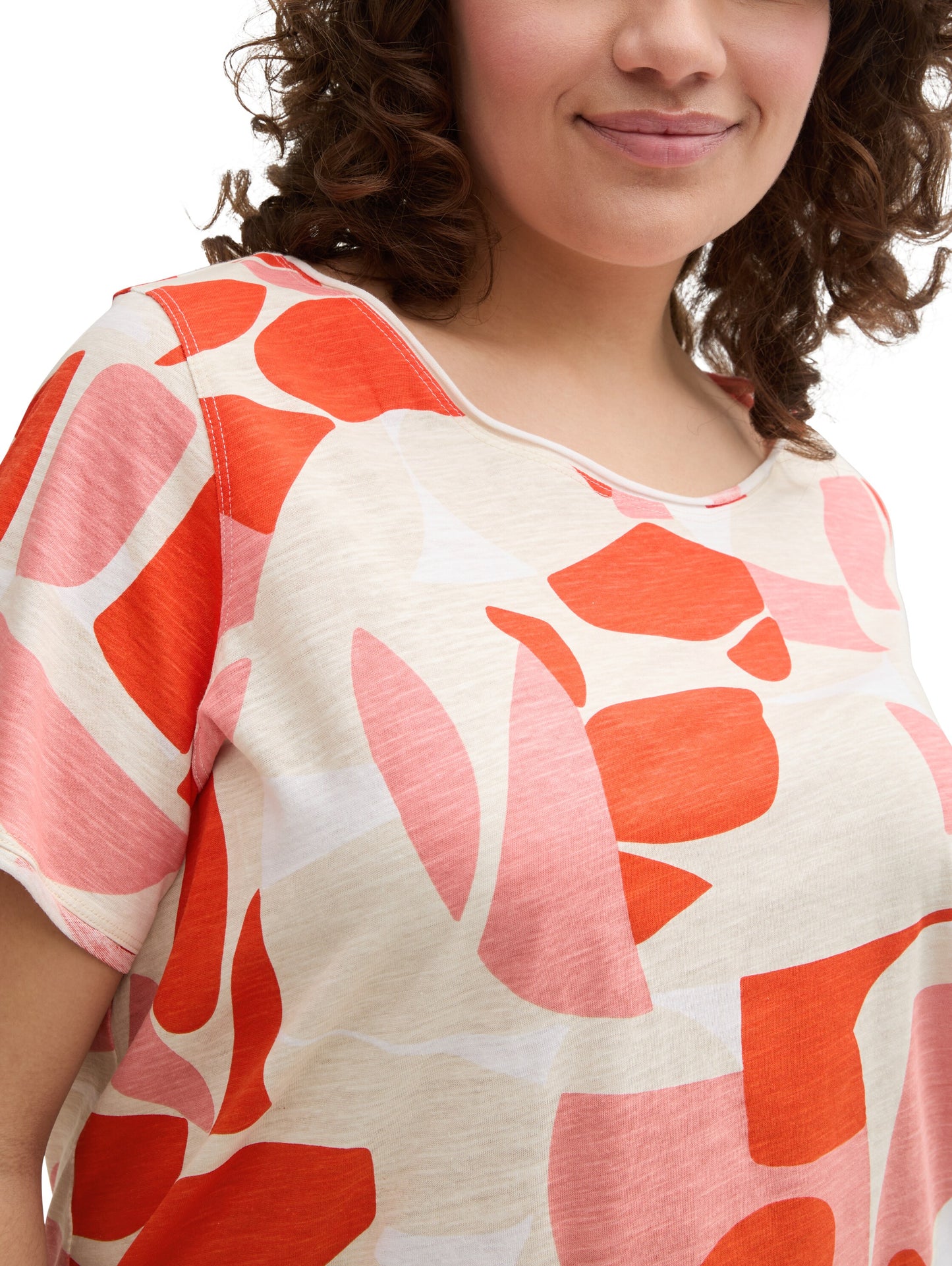 Plus Size - T-Shirt mit Rundhalsausschnitt