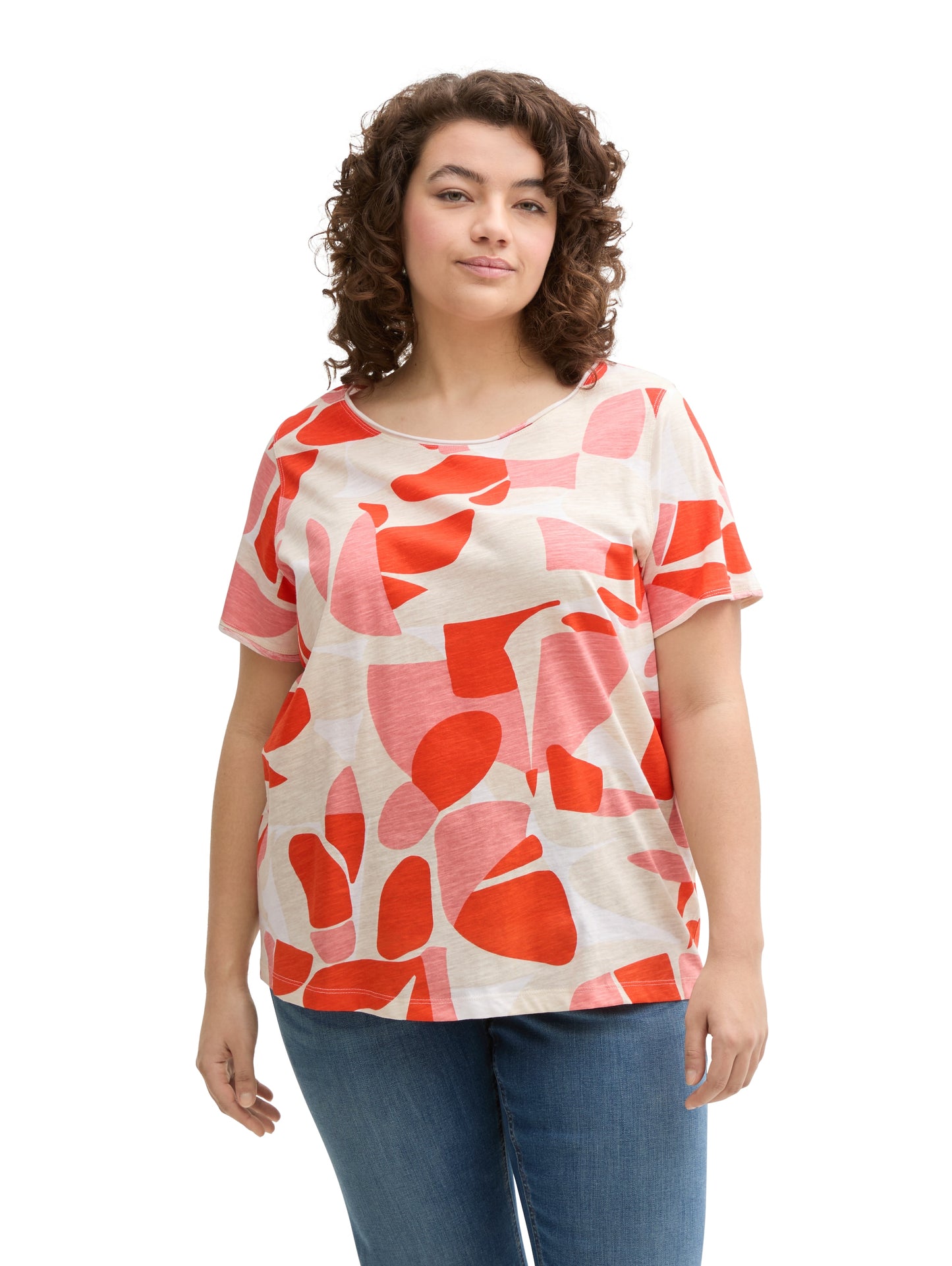 Plus Size - T-Shirt mit Rundhalsausschnitt