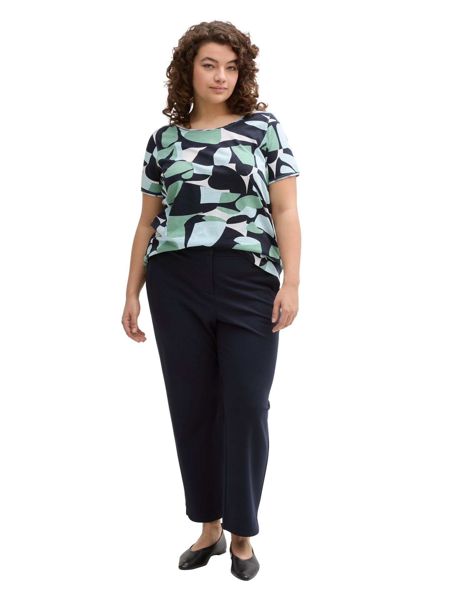 Plus Size - T-Shirt mit Rundhalsausschnitt