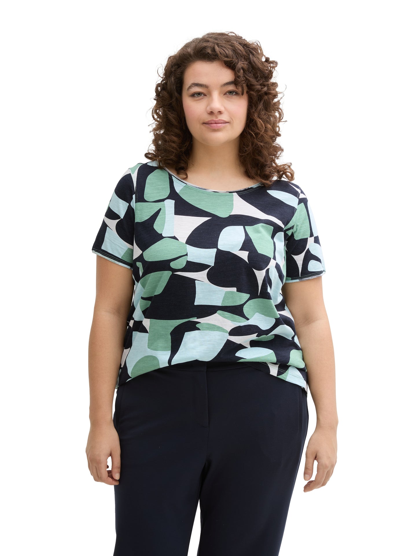 Plus Size - T-Shirt mit Rundhalsausschnitt