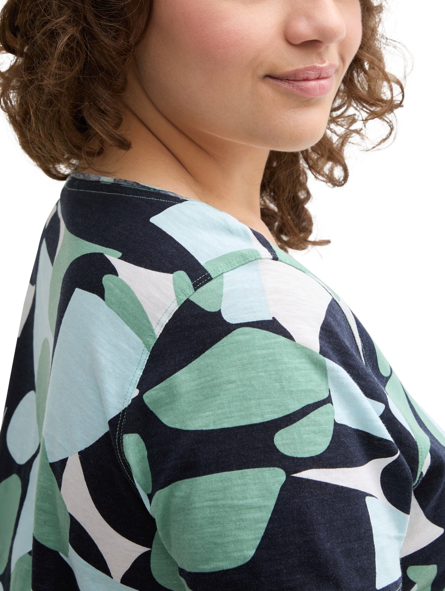 Plus Size - T-Shirt mit Rundhalsausschnitt