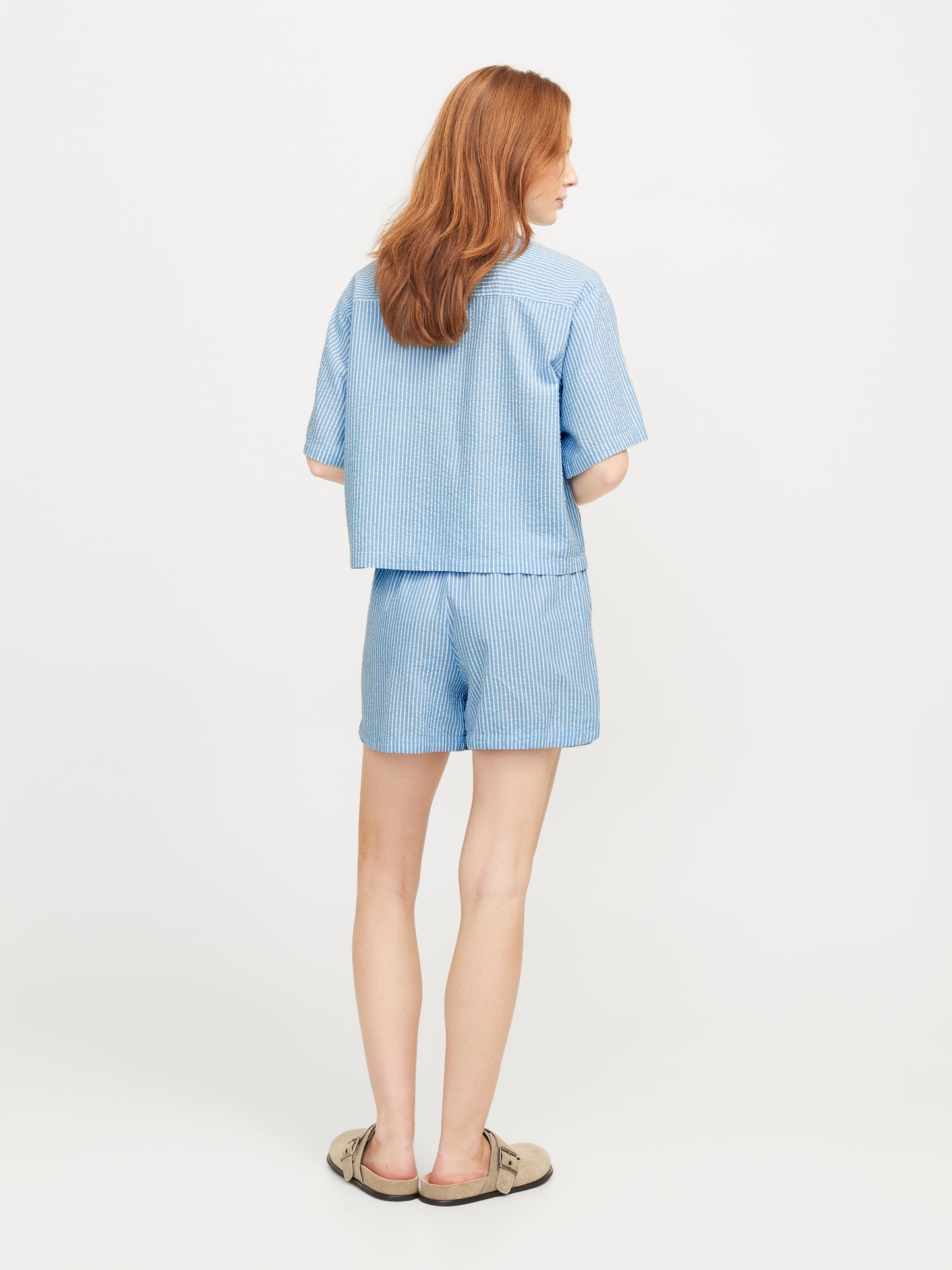 JXWINDY SEERSUCKER SS SHIRT WVN SN