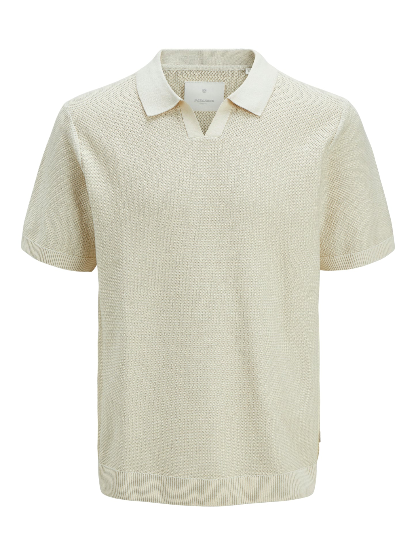 JPRCCEASTON KNIT SPLIT NECK SS SN