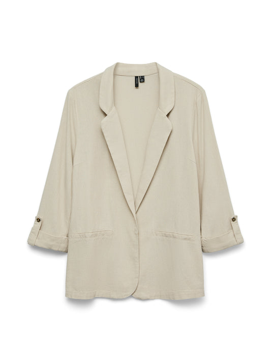 VMJESMILO LIN 3/4 LOOSE BLAZER WVN NOOS