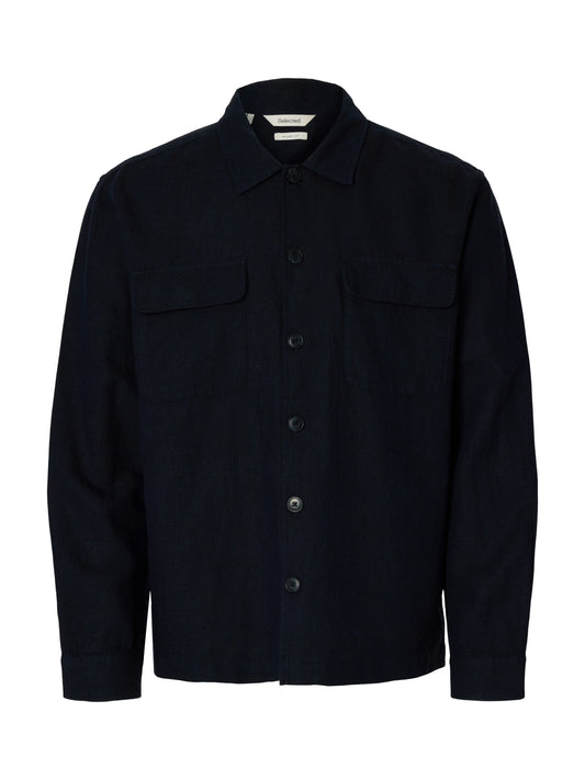 SLMOTTO LEROY LINEN BLEND OVERSHIRT NOOS