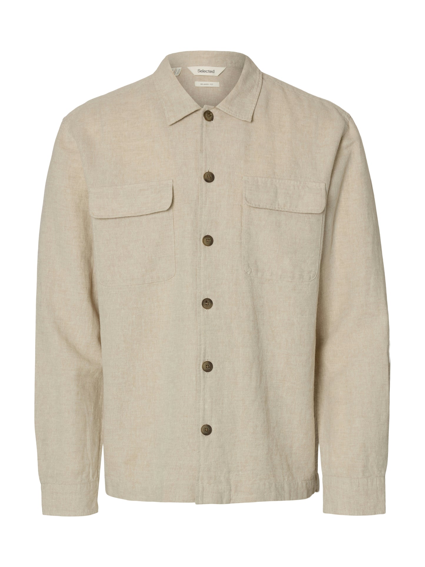 SLMOTTO LEROY LINEN BLEND OVERSHIRT NOOS