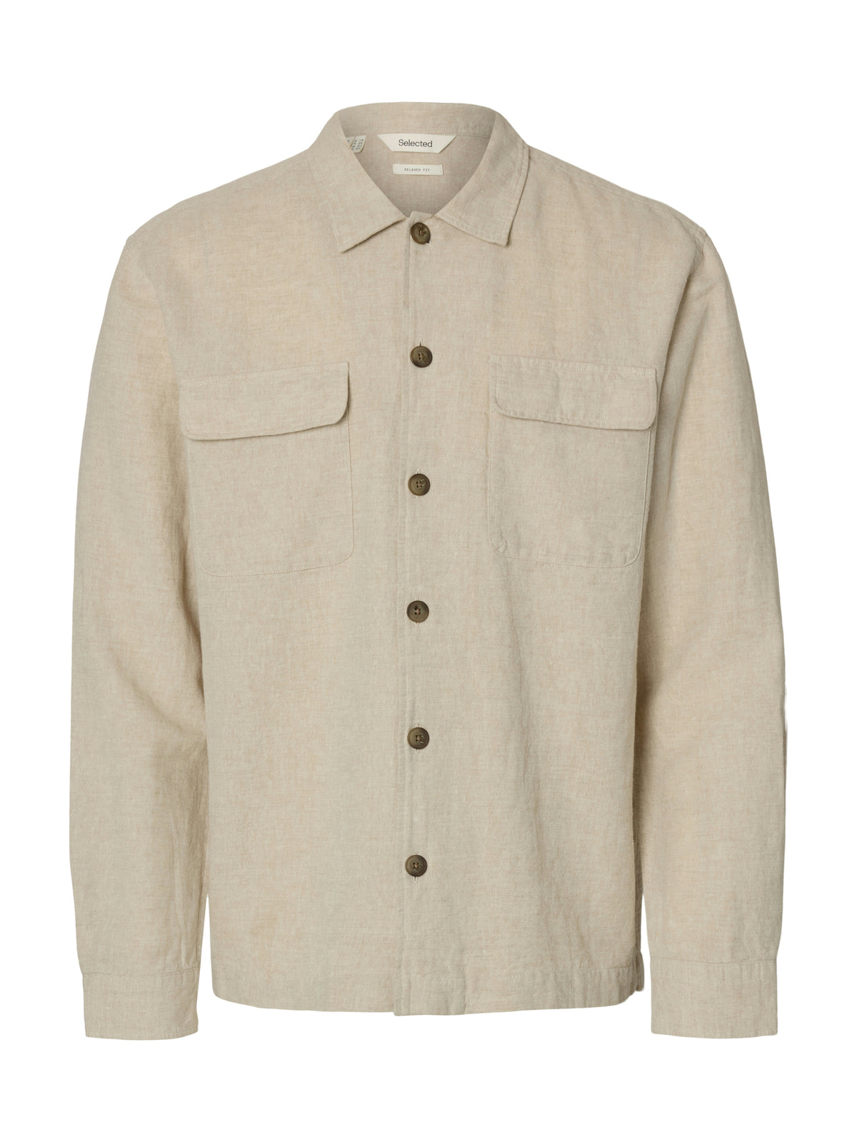 SLMOTTO LEROY LINEN BLEND OVERSHIRT NOOS